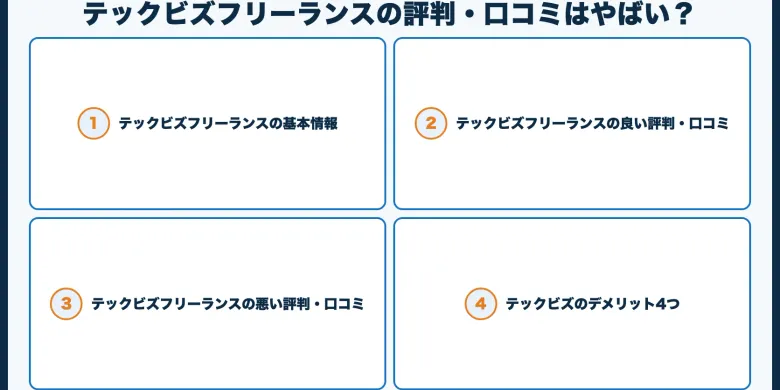 テックビズフリーランスの評判・口コミはやばい？税理士サポート無料の実態を正直レビュー【2026年最新】