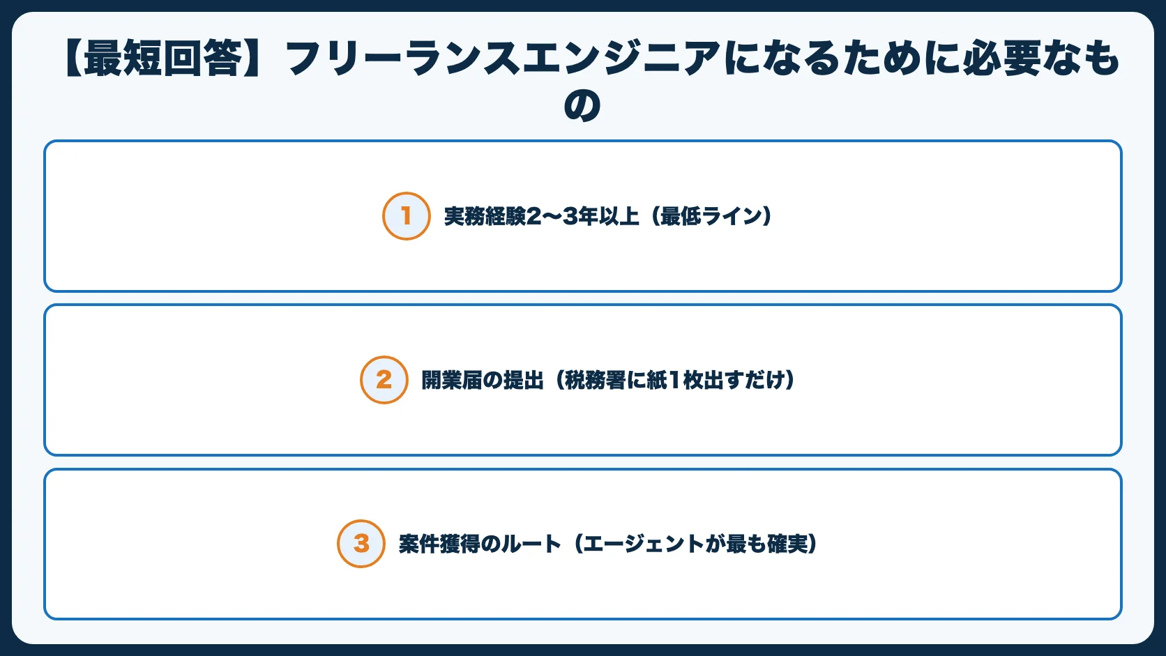 【最短回答】フリーランスエンジニアになるために必要なもの